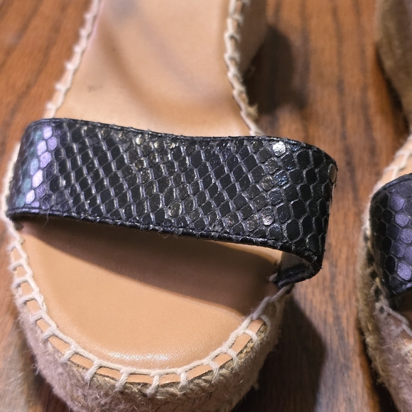 Preston & York Espadrille Sandals Black Size 6.5 - Picture 6 of 11